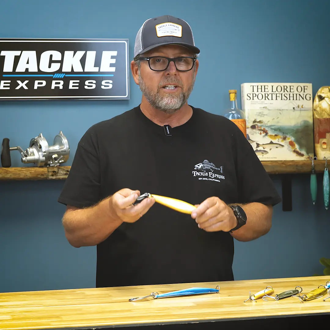 Chad talking about Salas 7X Jr surface iron from the Tackle Express studio.