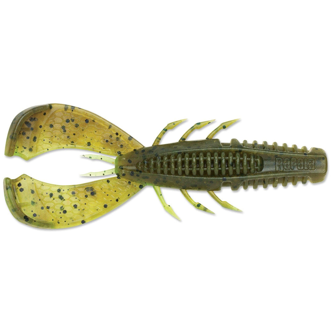 RapalaRapala Crush City Cleanup Craw - CrawsGreen Pumpkin Chartreuse PepperCCCLC35GPCH