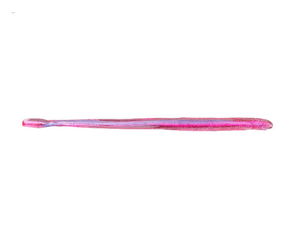 RobowormRoboworm 6" Straight Tail Worms - WormsPink and clear fishing lure on a white backgroundRW - SF - 5004 - 8