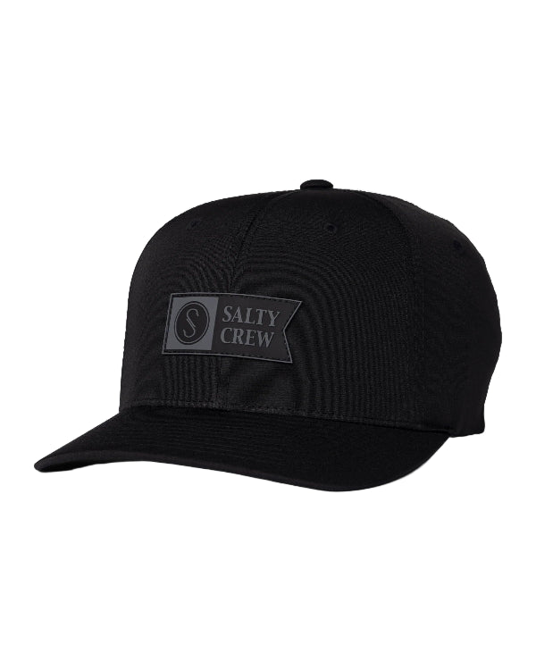 Salty Crew Apex Flexfit 6 Panel Hat - Black