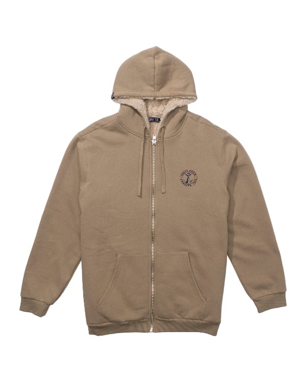 Salty Crew Coastal Sherpa Fleece Hoodie - Khaki