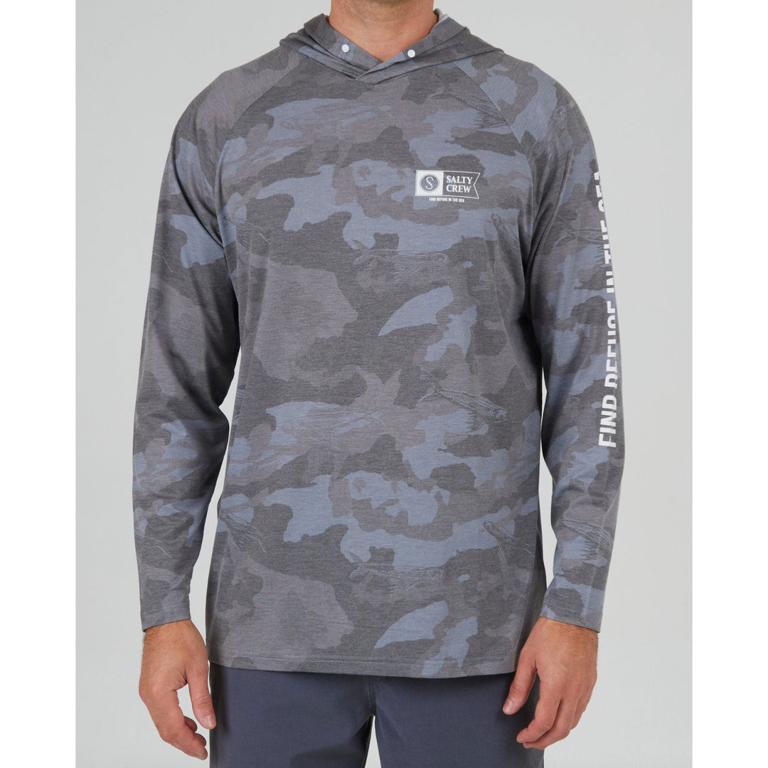 Salty CrewSalty Crew Mariner Hooded Tech Long Sleeve Tee - PerformanceSalty Crew Mariner Hooded Tech L/S TeeSLYCRW - MARNR/TECH - M