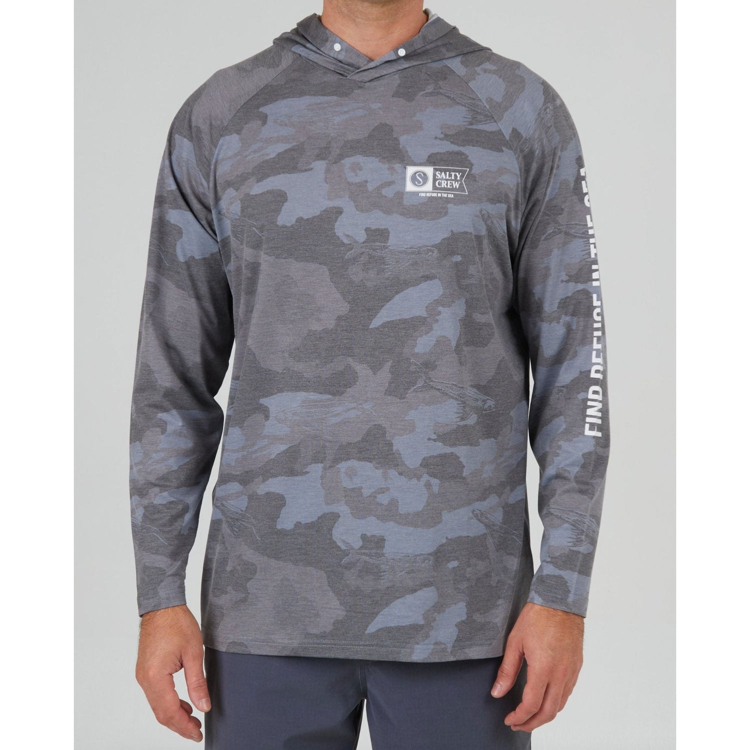 Salty CrewSalty Crew Mariner Hooded Tech Long Sleeve Tee - PerformanceSalty Crew Mariner Hooded Tech L/S TeeSLYCRW - MARNR/TECH - M