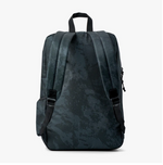Black backpack on a white background