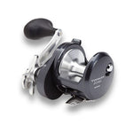 Fishing reel with 'Torium' branding on a white background