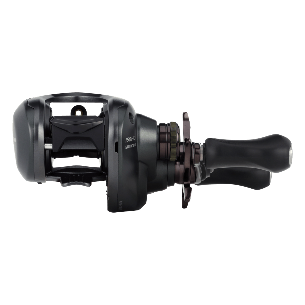 ShimanoShimano Curado 150 M Casting Reels - Casting ReelsBlack fishing reel on a white backgroundCU151MGM