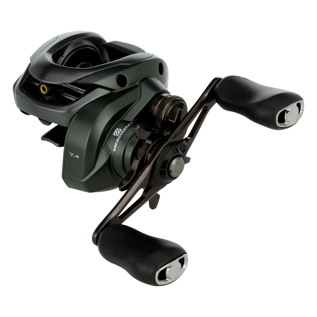 ShimanoShimano Curado 150 M Casting Reels - Casting ReelsBlack fishing reel on a white backgroundCU151MGM