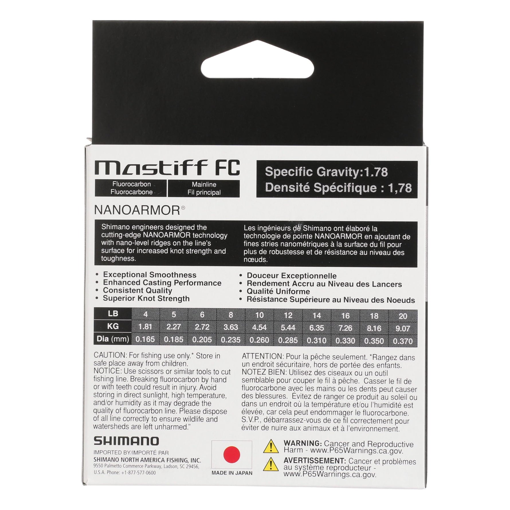 ShimanoShimano Mastiff Fluorocarbon Line - FluorocarbonShimano Mastiff FC BackMSTF4200