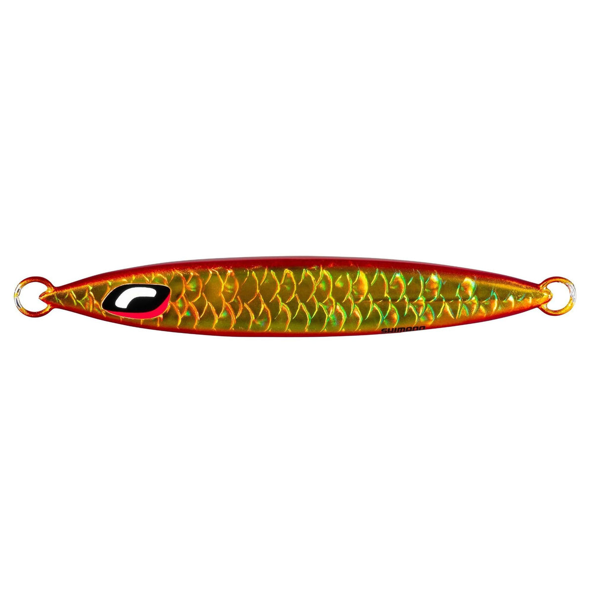 ShimanoShimano Ocea Stinger Butterfly Sardine Waver - Saltwater JigsFishing lure with red and gold body on a white backgroundSW130CF