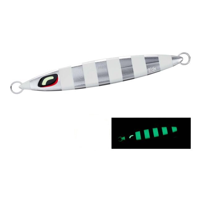 ShimanoShimano Ocea Stinger Butterfly Sardine Waver - Saltwater JigsSilver Zebra GlowSW130SVG