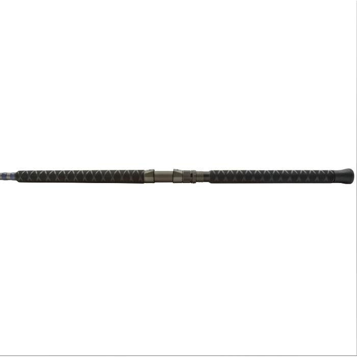 Black textured rod on a white background