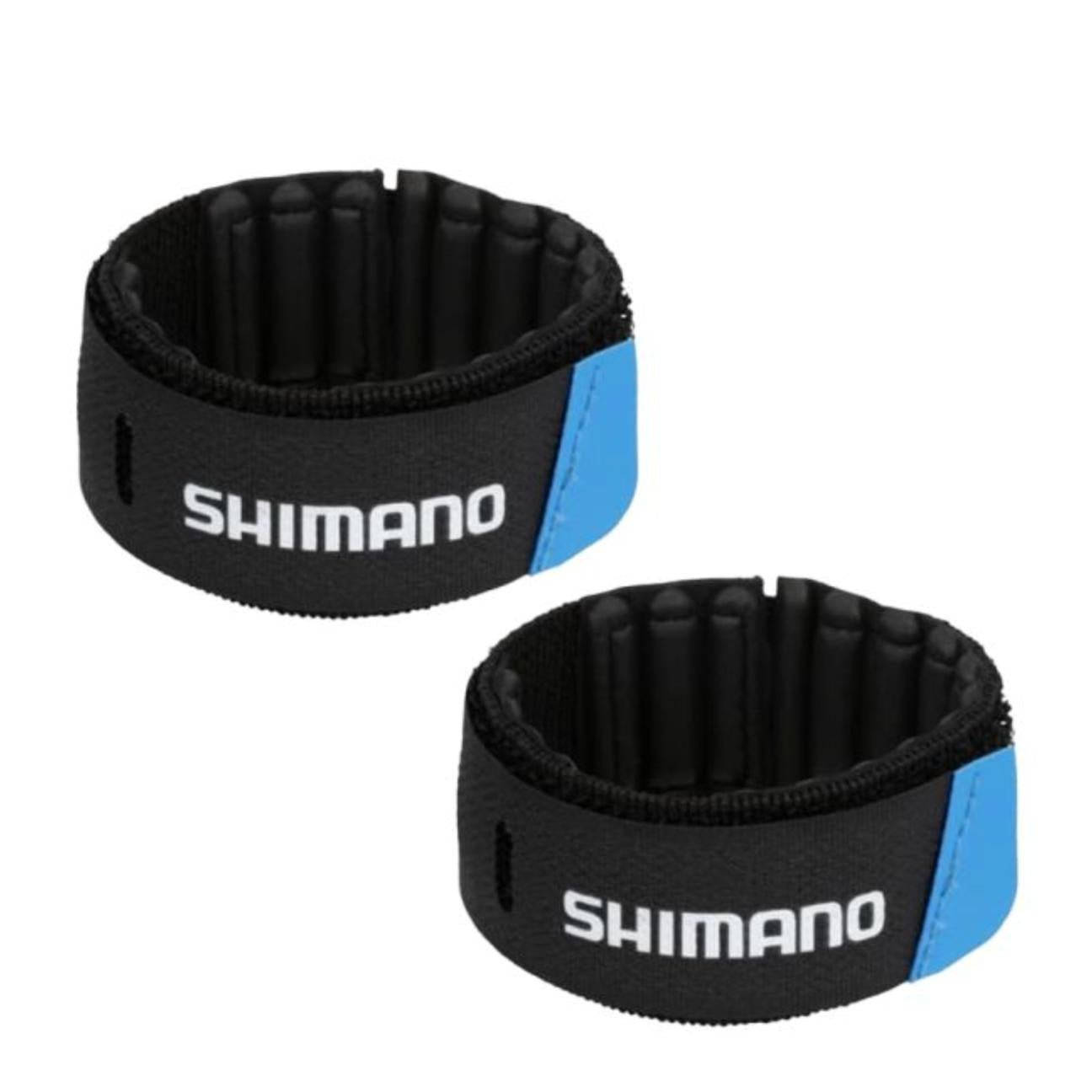 ShimanoShimano Velcro Rod Wraps - Rod and Reel Accessories2 Pack Black and BlueSHMRODWRAP20