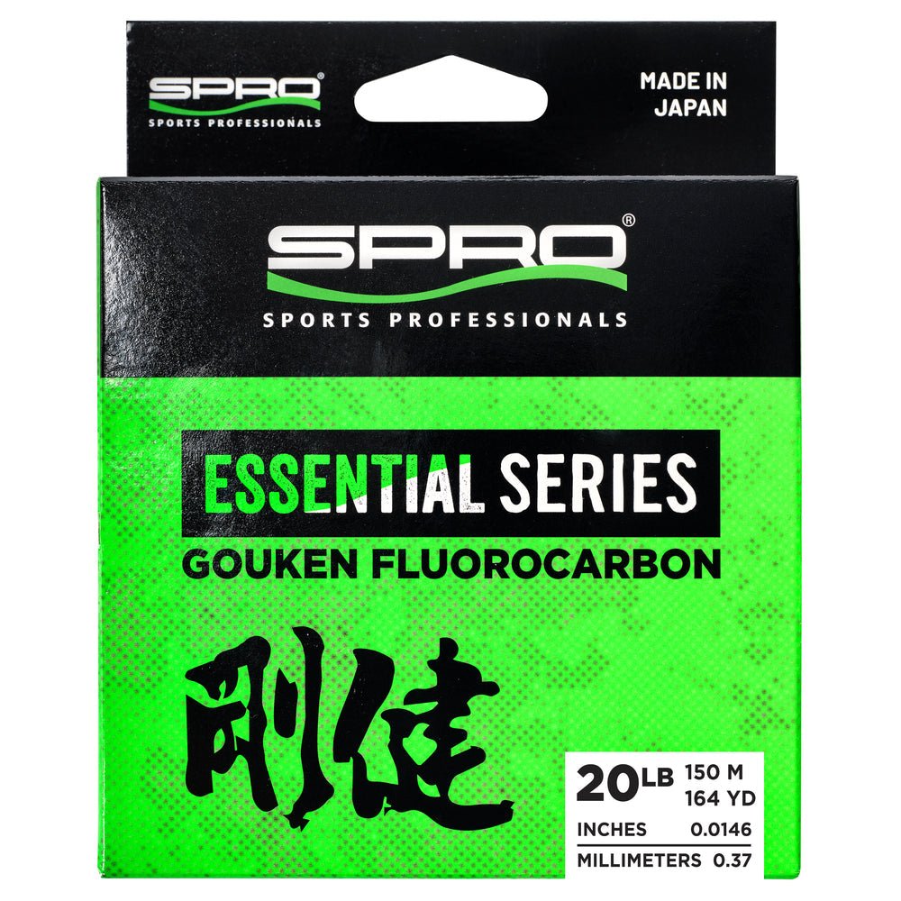 SPROSpro Essential Series Gouken Fluorocarbon Line 164 Yard Spool - LineSPRO GOUKEN FLC FISHING LINESEGKNFL - 20