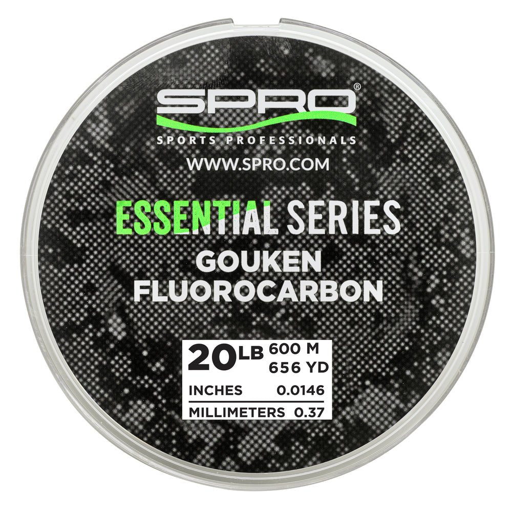 SPROSpro Essential Series Gouken Fluorocarbon Line 656 Yard Spool - Line20 poundSEGKNFL - 20 - 600