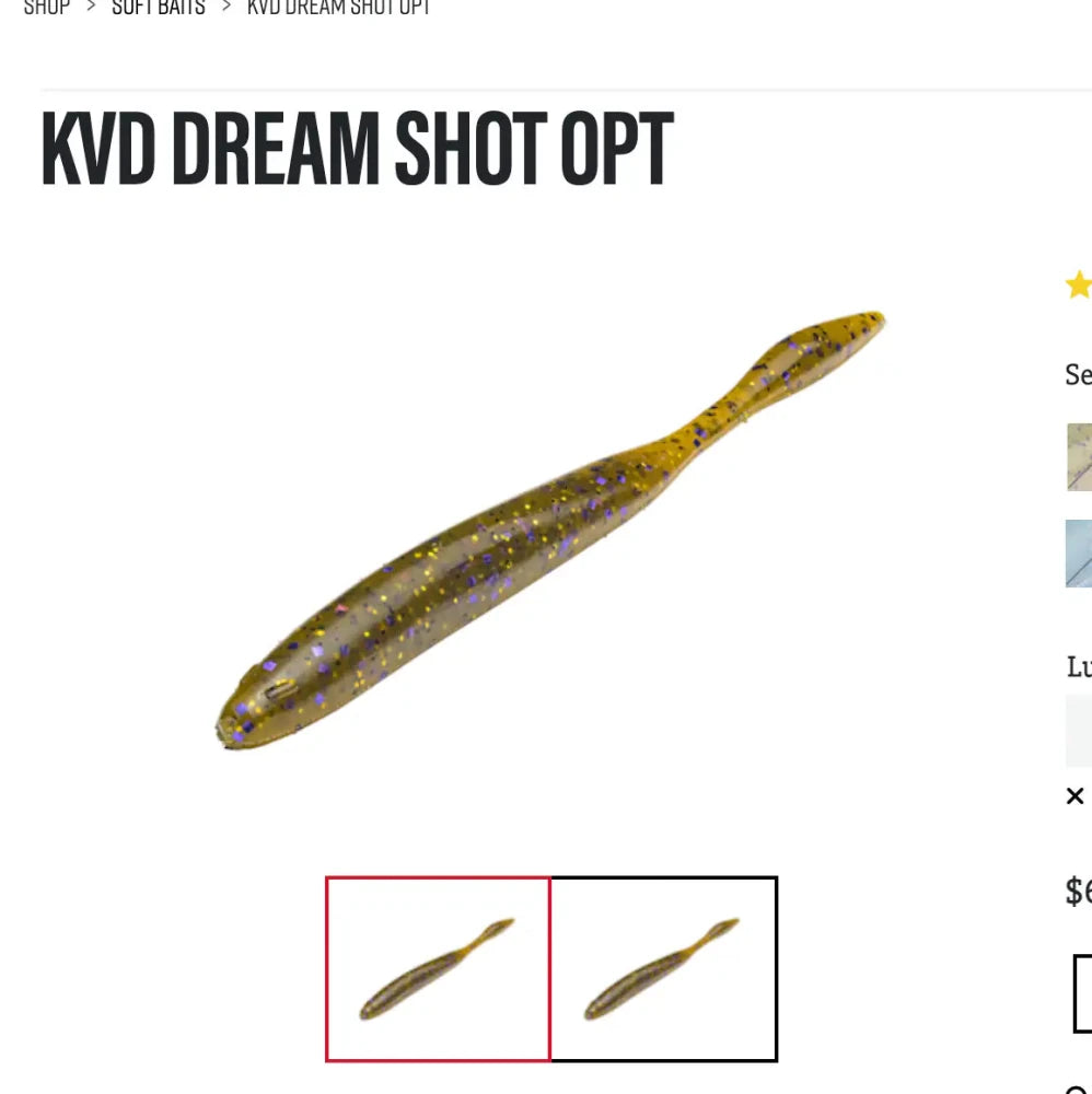 Strike King KVD Perfect Plastics Dream Shot