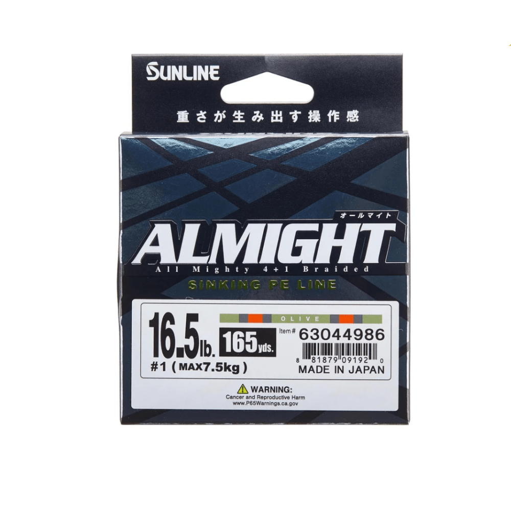Sunline Almight Sinking Braided Line - Premium PE Sinking Braid