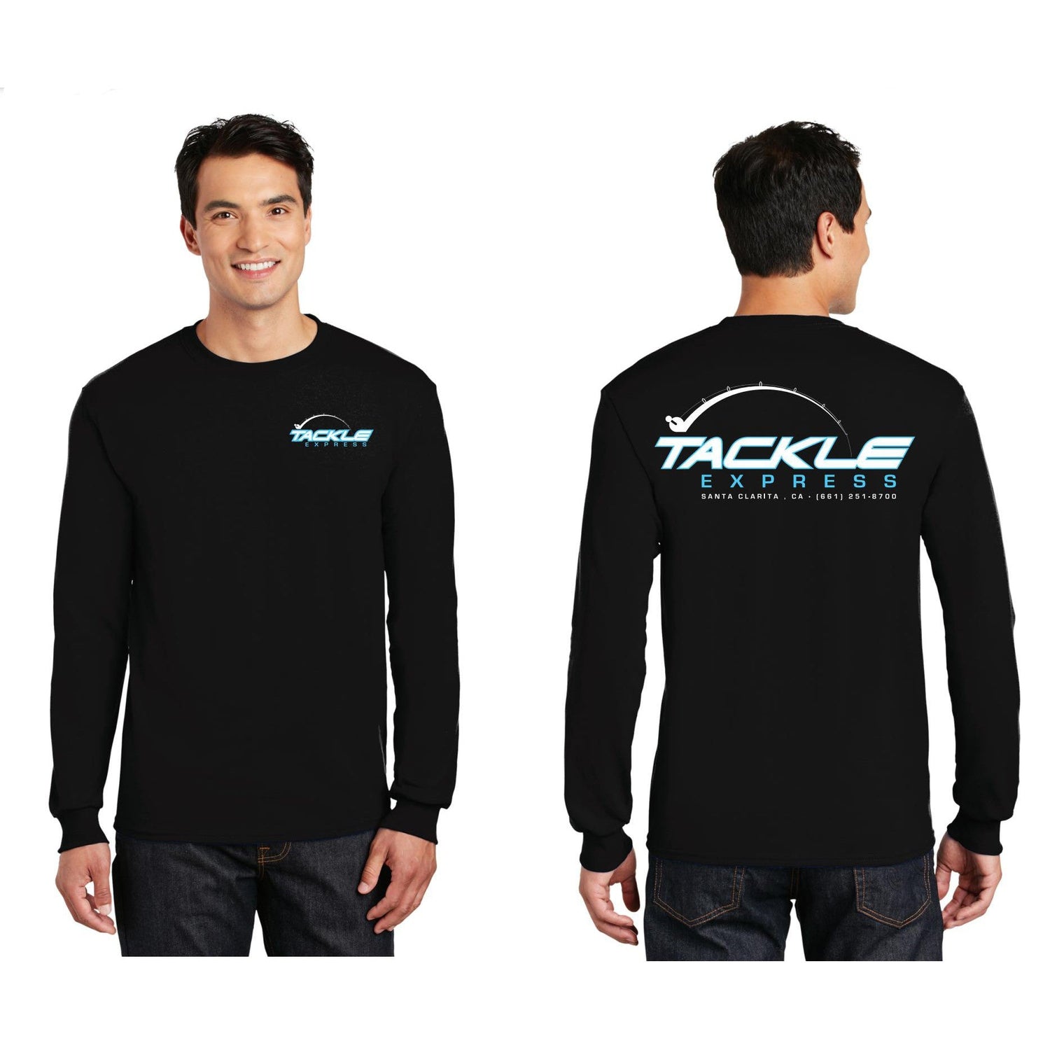 Tackle ExpressTackle Express Bent Rod Long Sleeve Tee - ShirtsTackle Express Long Sleeve ShirtTACEX - M - BR - BLU - LS