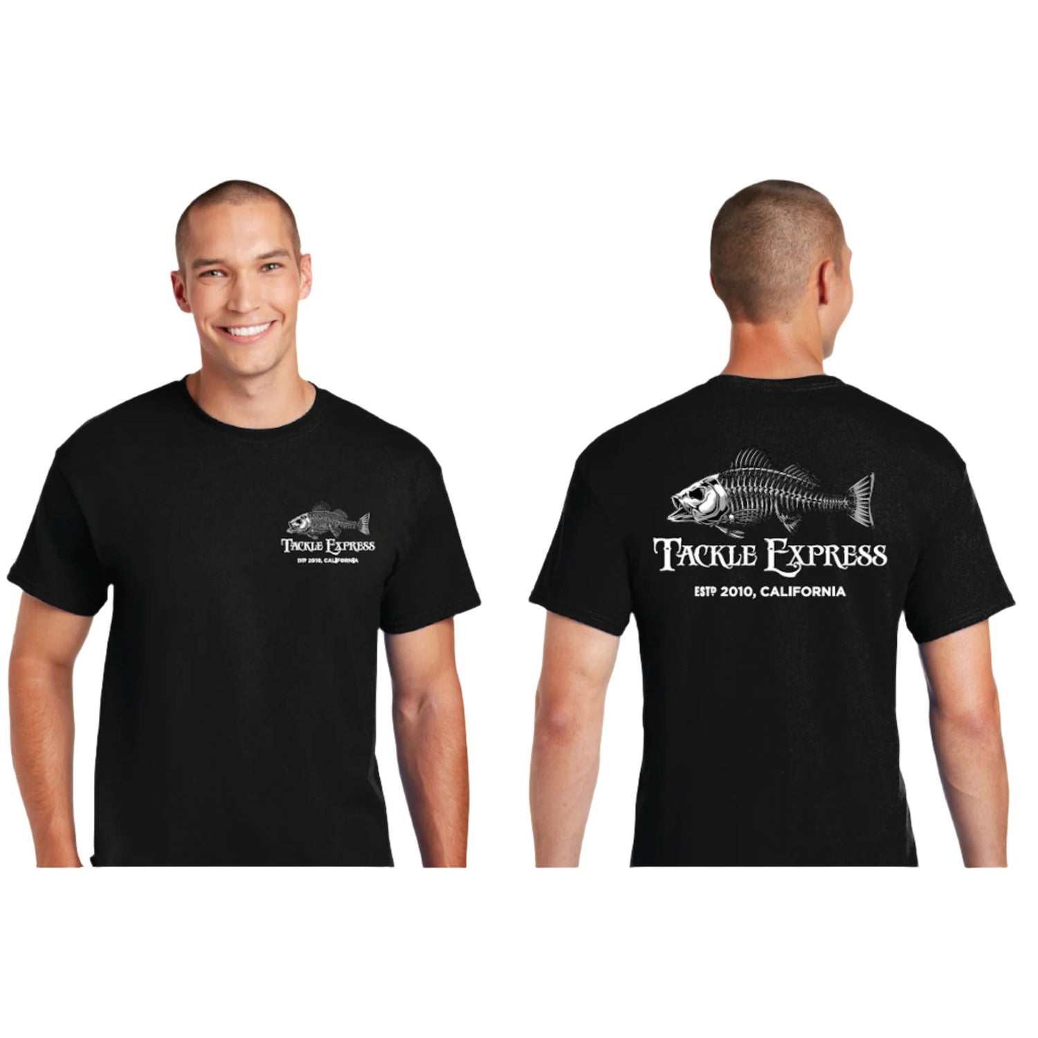 Tackle ExpressTackle Express Skeleton Bass Short Sleeve Tee Shirt - ShirtsSkeleton Bass T-shirtTESKLBSBLK - M