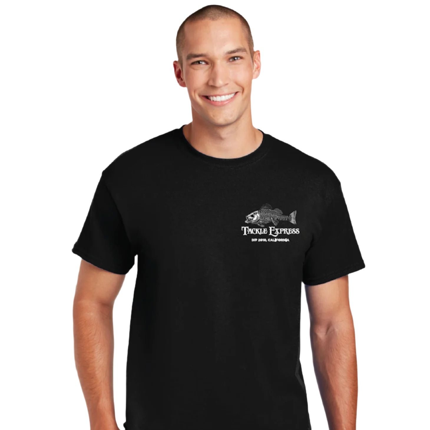 Tackle ExpressTackle Express Skeleton Bass Short Sleeve Tee Shirt - ShirtsSkeleton Bass FrontTESKLBSBLK - M