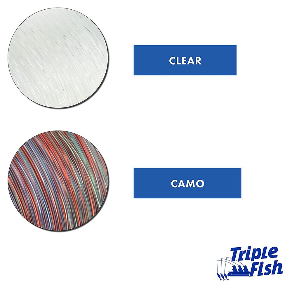 LEADER★LFM-30★TAPESPEED★CHECKER Triple Fish Camo Monofilament Leader 50Yds Line – Tackle Express