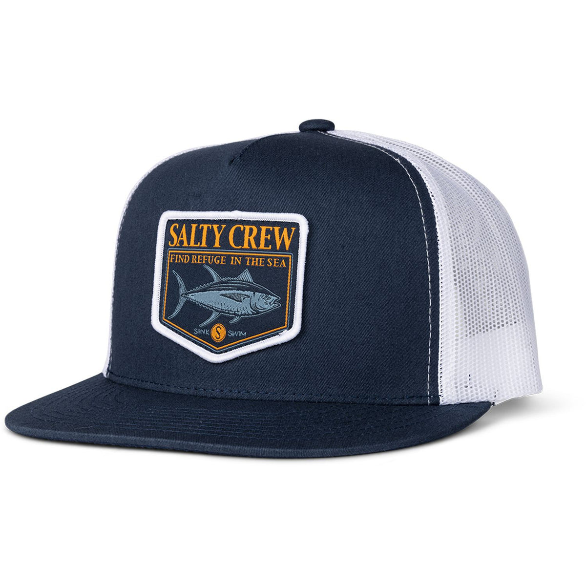 Salty Crew Angler Trucker Hats Navy White