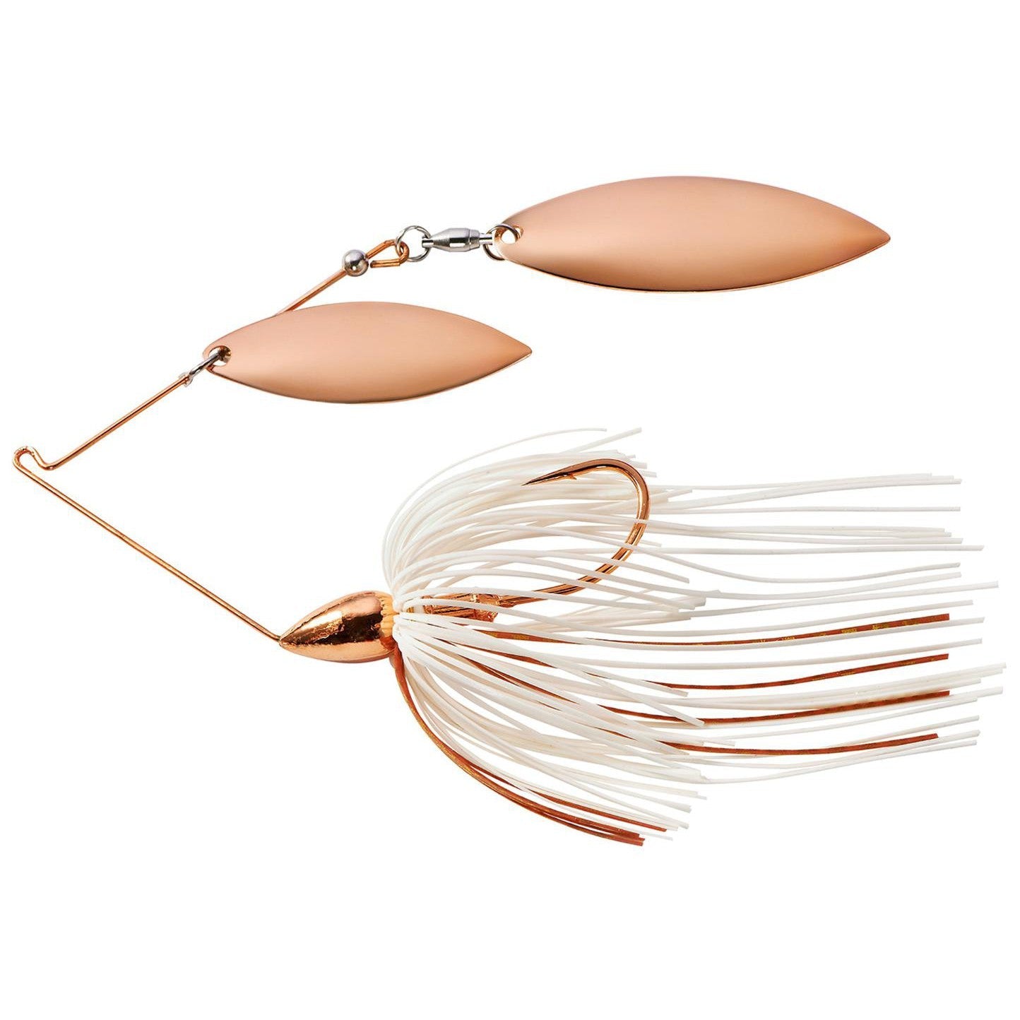 War Eagle Custom LuresWar Eagle Double Willow Spinnerbaits - SpinnerbaitDWL CE - White CopperWE38CW54