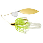 War Eagle Custom LuresWar Eagle Gold Frame Tandem Willow Spinnerbait - Spinnerbaitswhite chartreuseWE12GT02