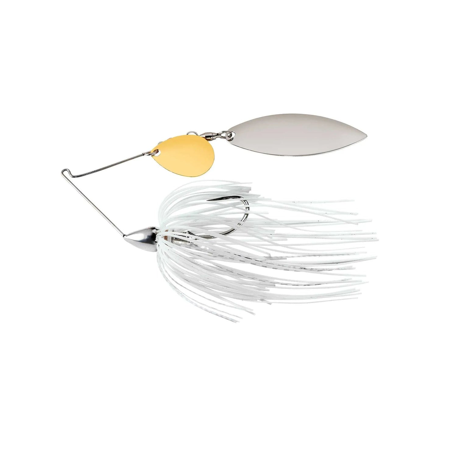 War Eagle Custom LuresWar Eagle Nickel Frame Tandem Willow Spinnerbait - SpinnerbaitsWhite silver WE12NT01S