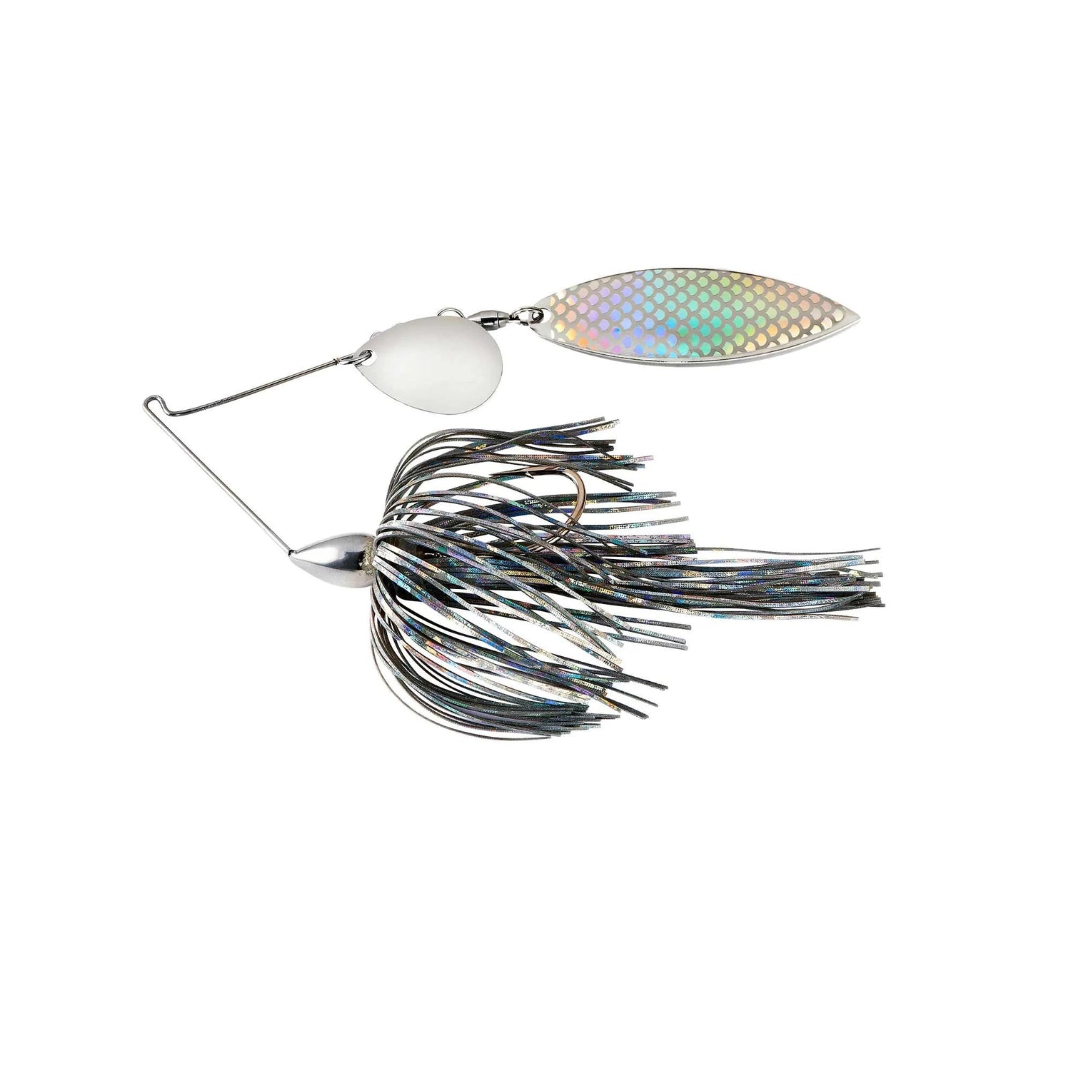 War Eagle Custom LuresWar Eagle Nickel Frame Tandem Willow Spinnerbait - SpinnerbaitsAuroraWE12NT18