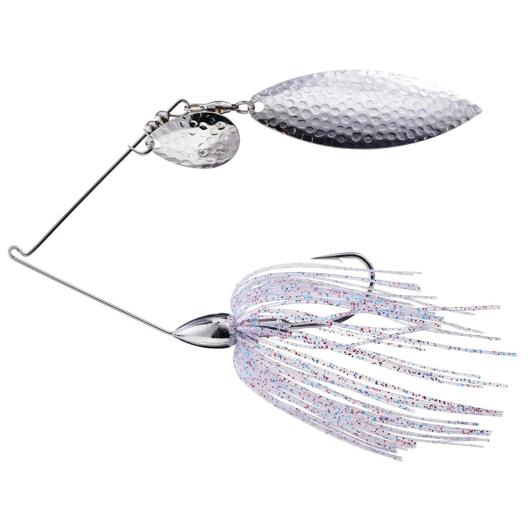 War Eagle Custom LuresWar Eagle Nickel Frame Tandem Willow Spinnerbait - Spinnerbaitsfirecracker hammeredWE12NTH07