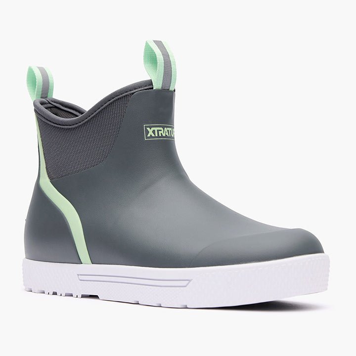 Xtratuf BootsXtratuf Women's 6" Wheelhouse Gray Ankle Deck Boots - FootwearXtratuf Women's 6" Wheelhouse Gray Ankle Deck BootsXWW - 700 - 9G