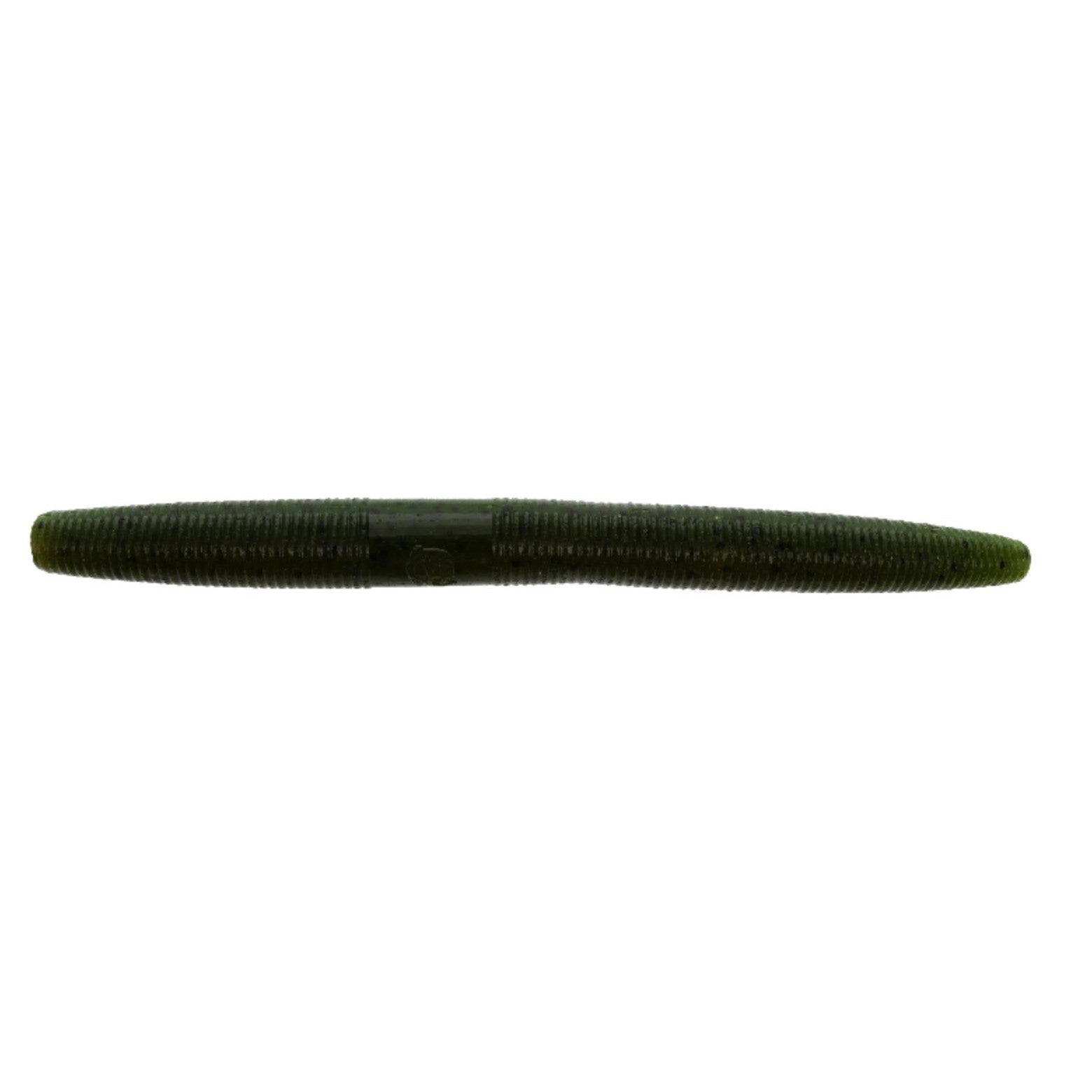 YamamotoYamamoto 5” Fat Senko - WormsGreen Pumpkin w/ Watermelon YAM - 9FAT - 10 - 912