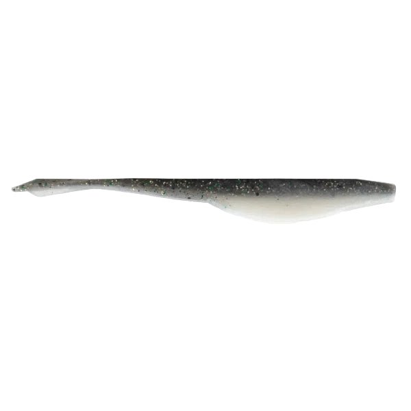 YamamotoYamamoto D Shad 5" 7 Pack - Soft JerkbaitsSmoke and white colored soft jerkbait lure with silver specks on a white background.YAM - 121 - 07 - 958