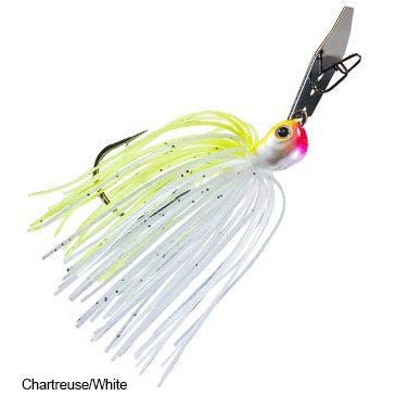 Z ManZ - Man Jack Hammer Chatterbait - ChatterbaitChartreuse WhiteCBJH38 - 02