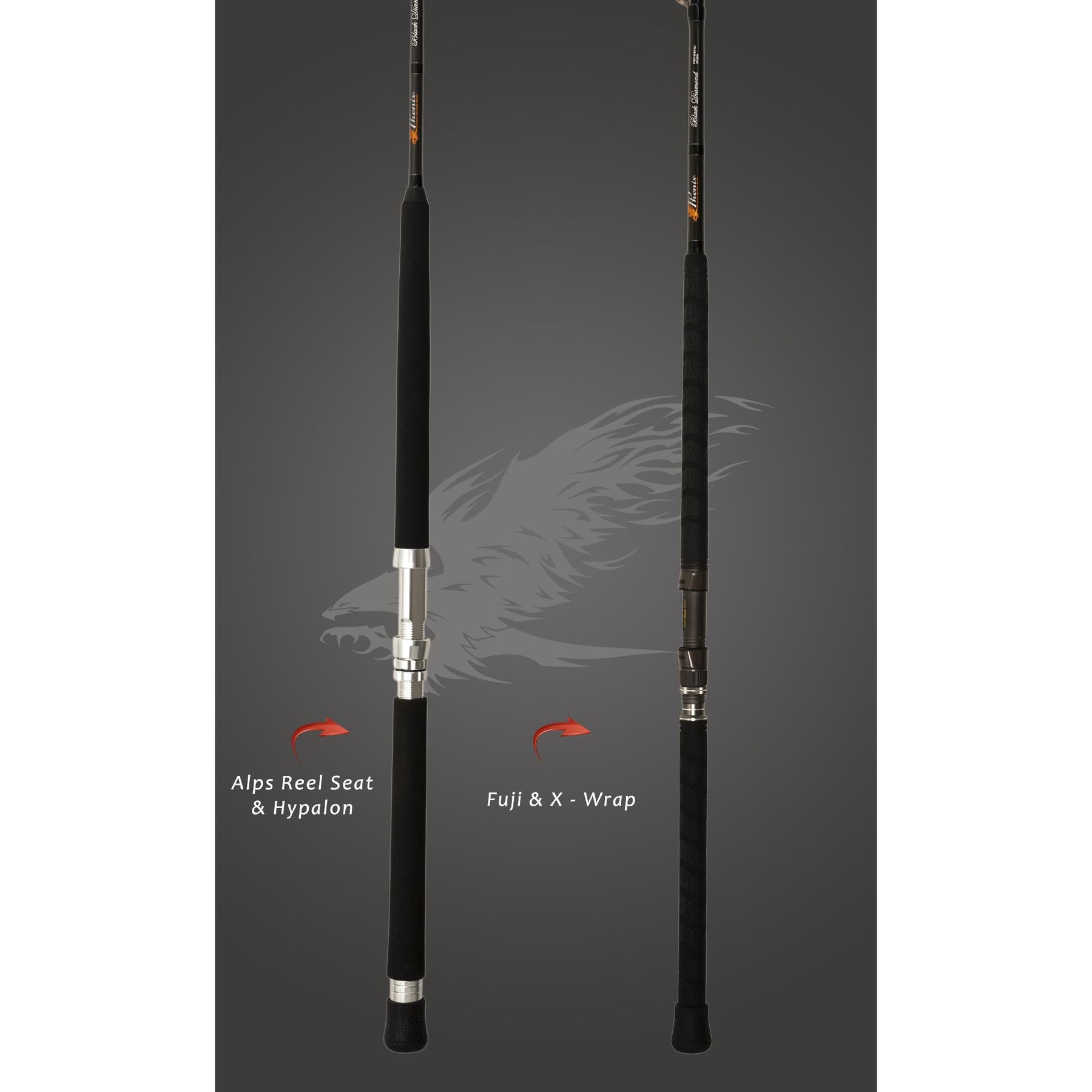 Phenix Black Diamond Hybrid Offshore Conventional Fishing Rod (Model: PHD-C  760MH), MORE, Fishing, Rods -  Airsoft Superstore