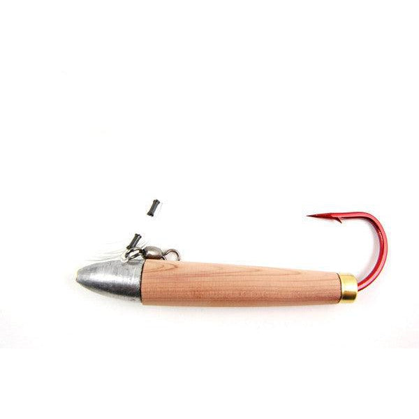 Lead Masters Got-Cha Cedar Plug Trolling Lure, Natural