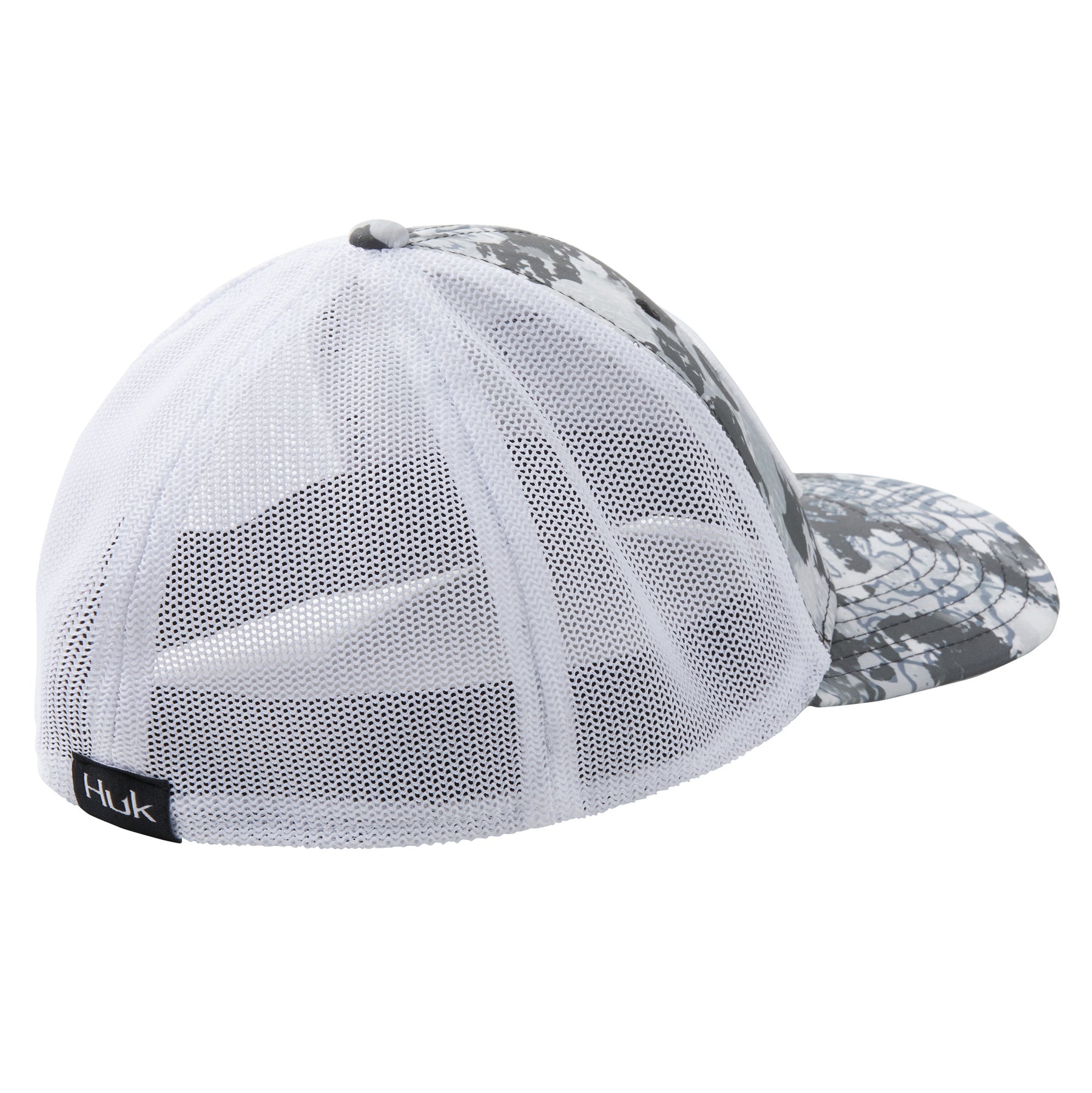 Huk Fishing Performance Hat Fit Stretch Cap Size L/XL Blue White