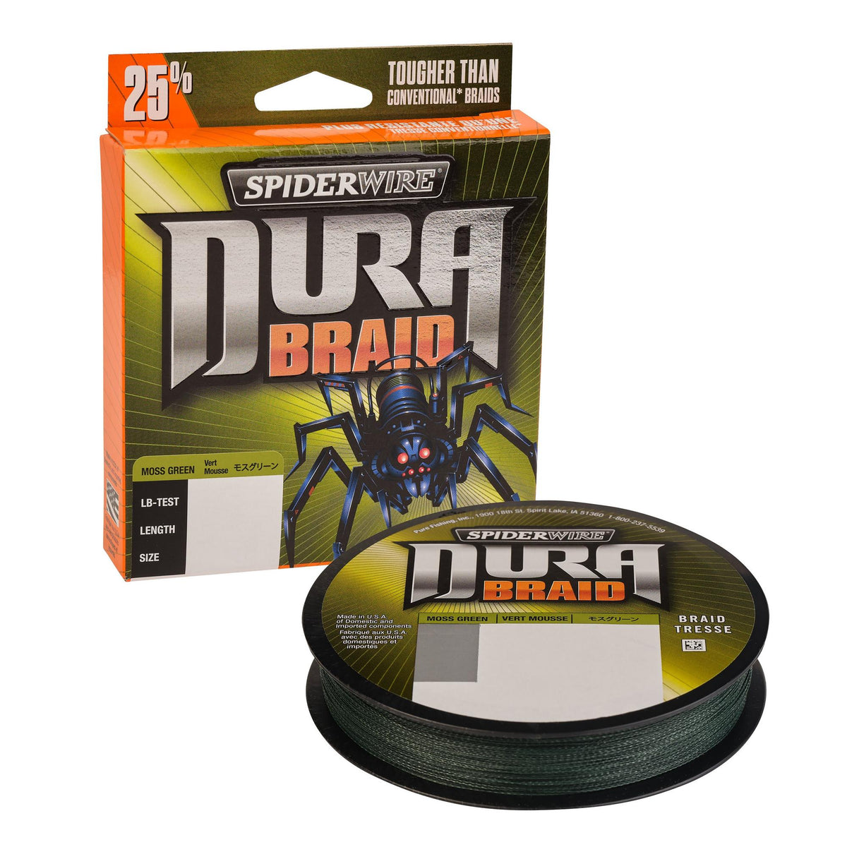 SpiderWire DuraBraid Fishing Line Green