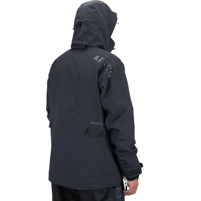 AFTCOAftco Hyrdronaut Waterproof Heavy - Duty Black Jacket - JacketsAftco Hyrdronaut Waterproof Heavy - Duty Black JacketMJ33 - BLK - XL