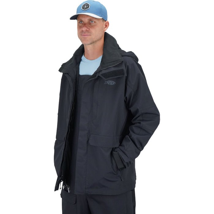 AFTCOAftco Hyrdronaut Waterproof Heavy - Duty Black Jacket - JacketsAftco Hyrdronaut Waterproof Heavy - Duty Black JacketMJ33 - BLK - XL