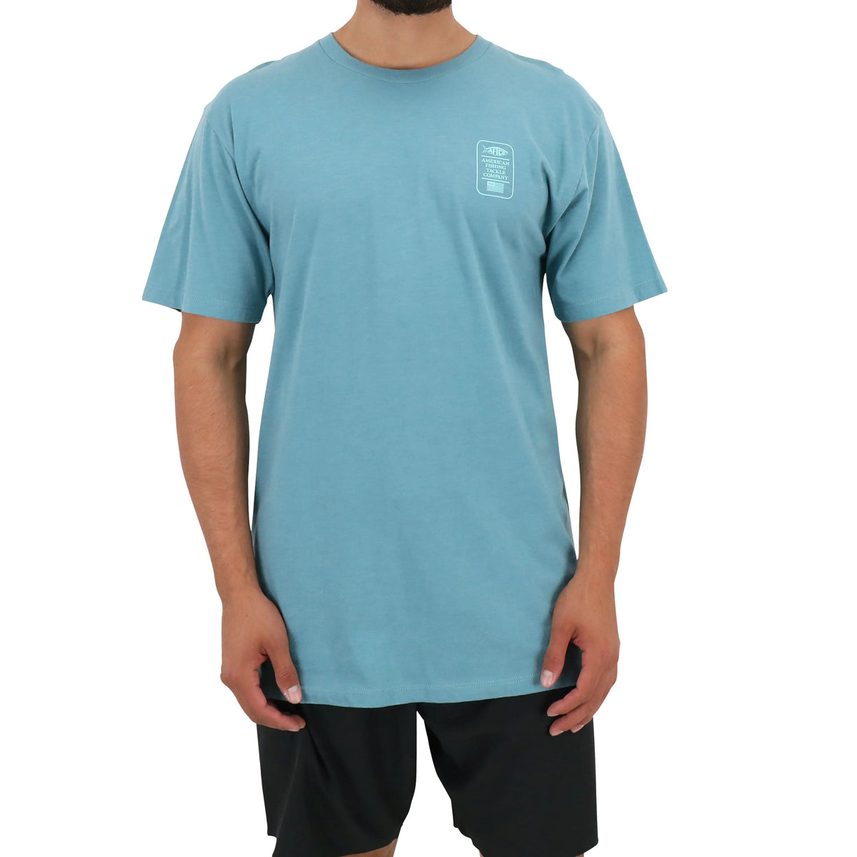 AFTCOAftco Rootbeer Short Sleeve Tee Aquifer - ShirtsAftco Rootbeer Short Sleeve Tee AquiferMT3339 - AQFH - L