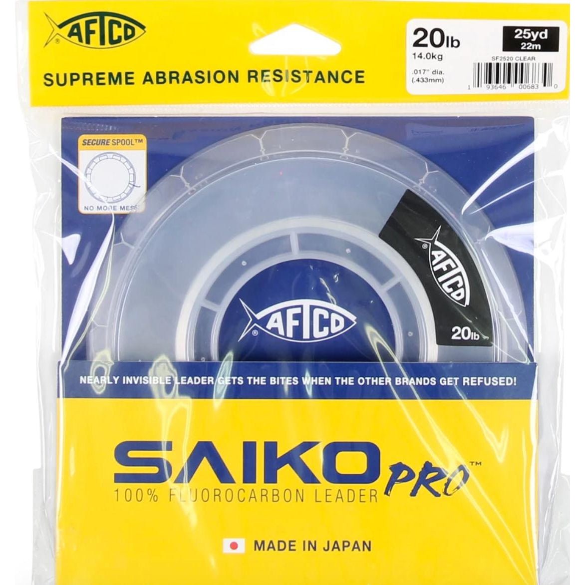 Aftco Saiko Pro Fluorocarbon Leader LineSaiko Pro 12lb