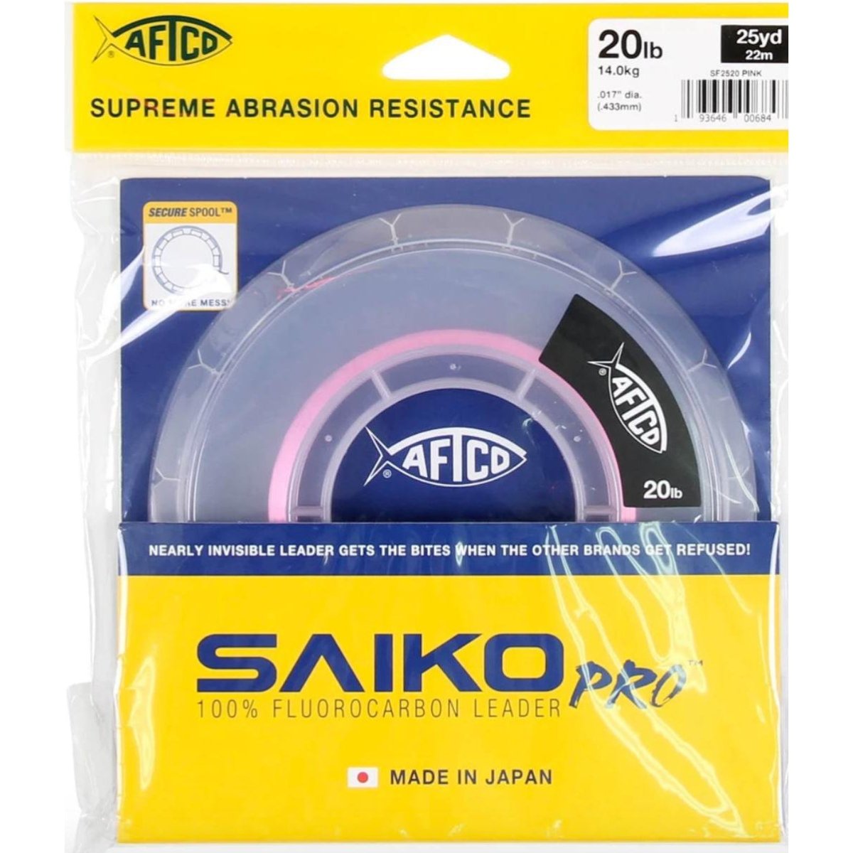 AFTCOAftco Saiko Pro Fluorocarbon Leader Line - LineAftco Saiko Pro Fluorocarbon Leader Line PinkSF2512P