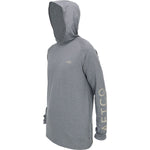 AFTCOAFTCO Samurai 2 Long Sleeve Hooded Performance Shirt - PerformanceAftco Samurai Hood Charcoal HeatherAFT092