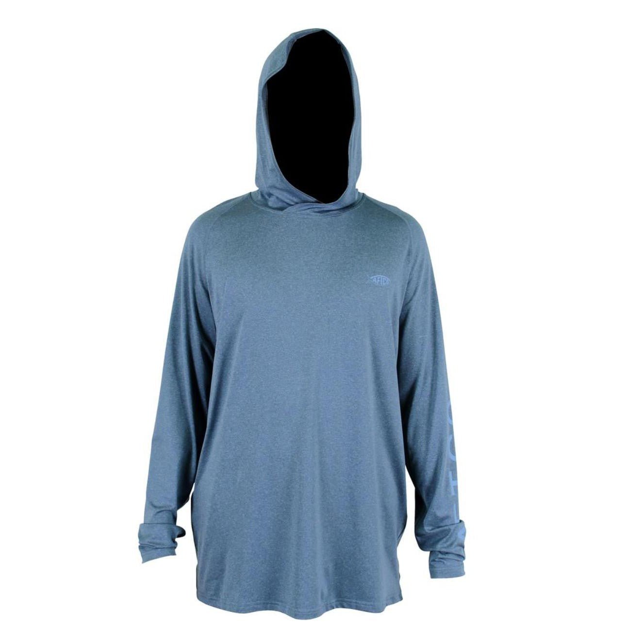 AFTCOAftco Samurai Sun Protection Hoodie Shirt - Space Blue Heather - PerformanceSAMURAI SUN PROTECTION HOODIE SHIRT - SPBHM63126 - SPBH - M