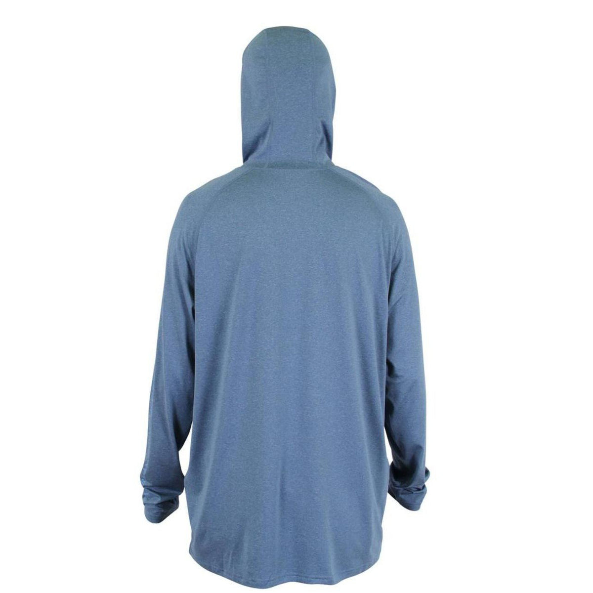 AFTCOAftco Samurai Sun Protection Hoodie Shirt - Space Blue Heather - PerformanceSAMURAI SUN PROTECTION HOODIE SHIRT SPBH - BackM63126 - SPBH - M
