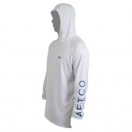 AFTCOAftco Samurai Sun Protection Hoodie - White - PerformanceFront/SideM63126 - WHT - XXL