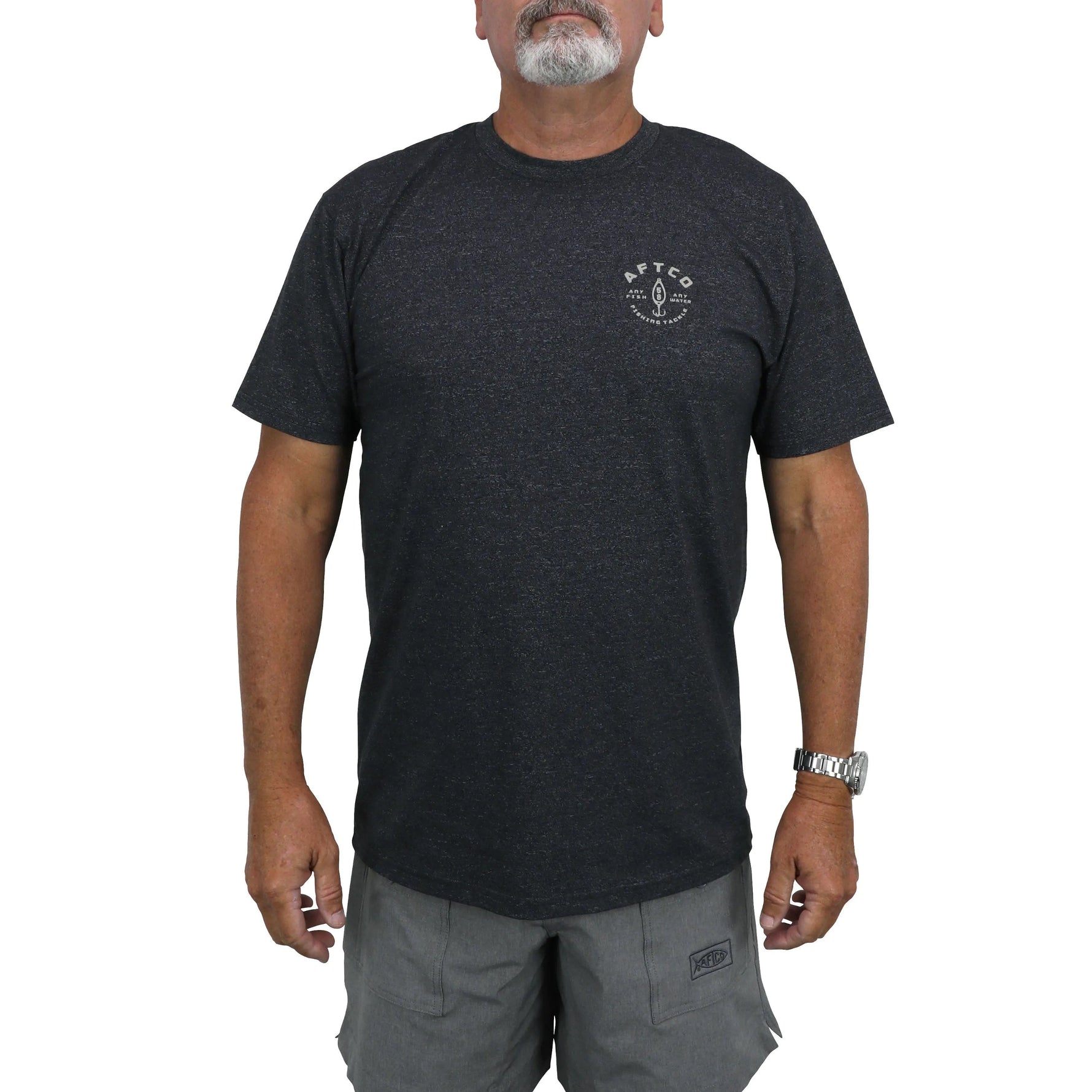 AFTCOAftco Westside Short Sleeve Tee Meteorite Black Heather - ShirtsAftco Westside Short Sleeve Tee Meteorite Black HeatherMT7352 - MBH - M