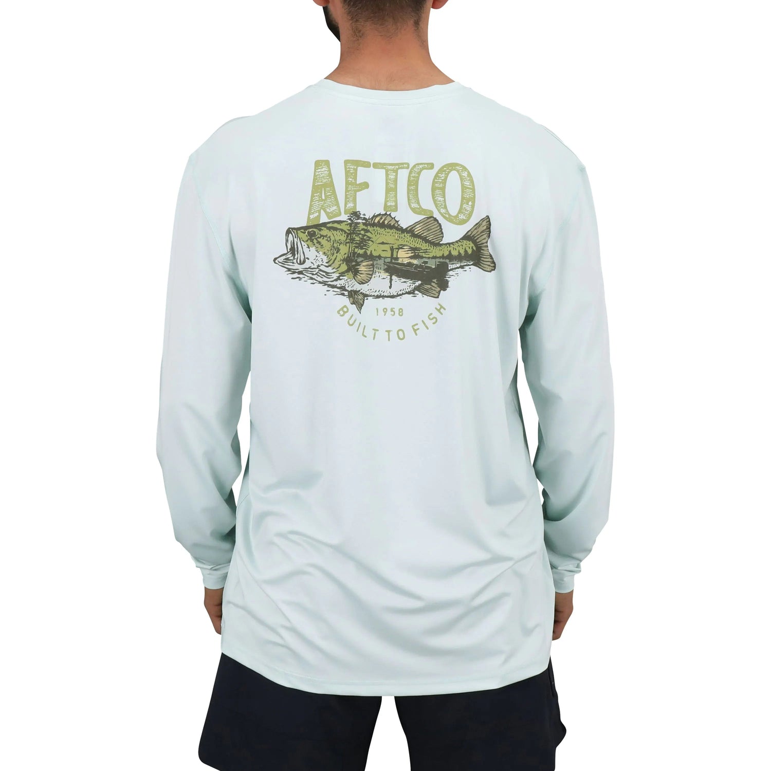 AFTCOAftco Wild Catch Long Sleeve Tee Sprout - PerformanceAftco Wild Catch Long Sleeve Tee SproutM61165 - SPR - M