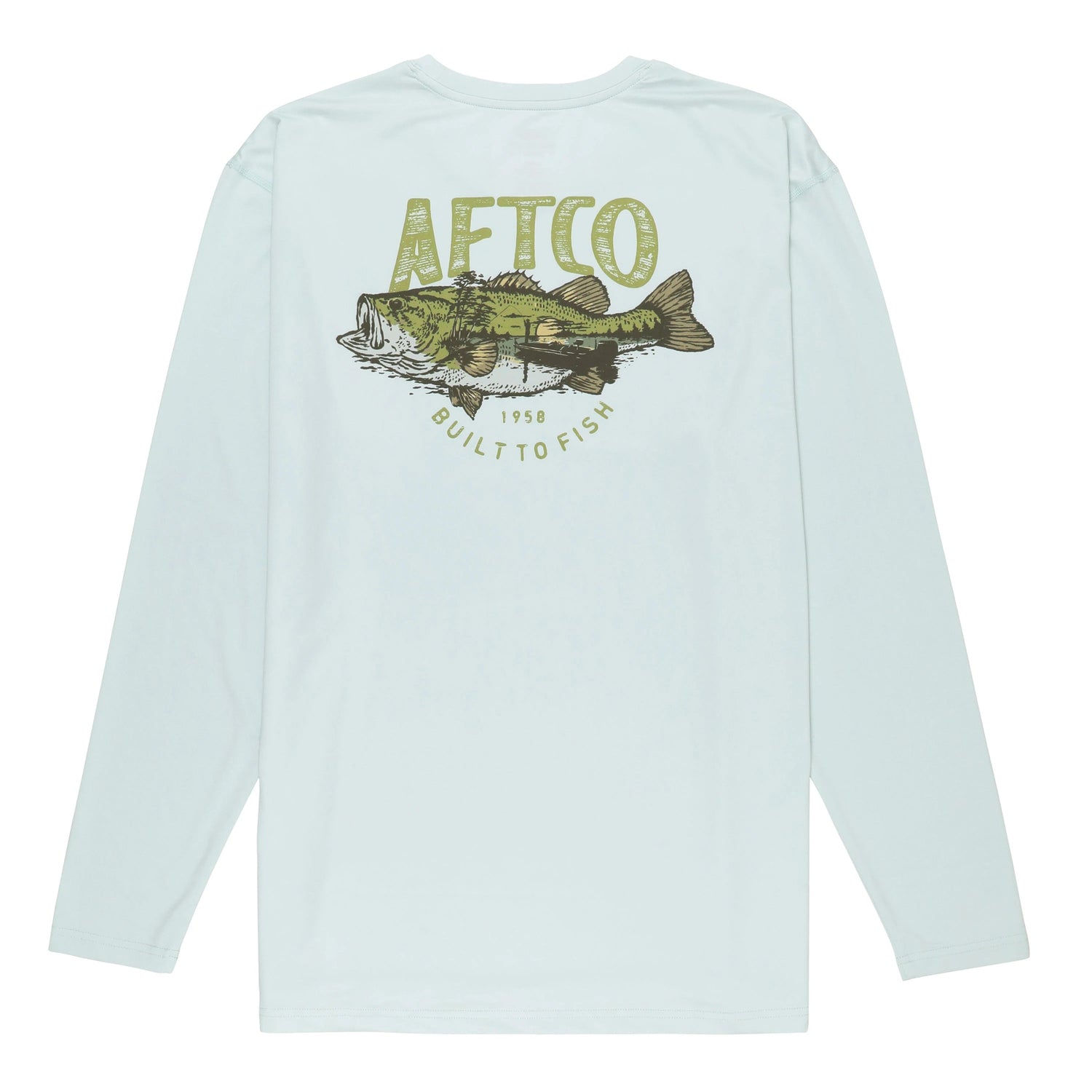 AFTCOAftco Wild Catch Long Sleeve Tee Sprout - PerformanceAftco Wild Catch Long Sleeve Tee SproutM61165 - SPR - M